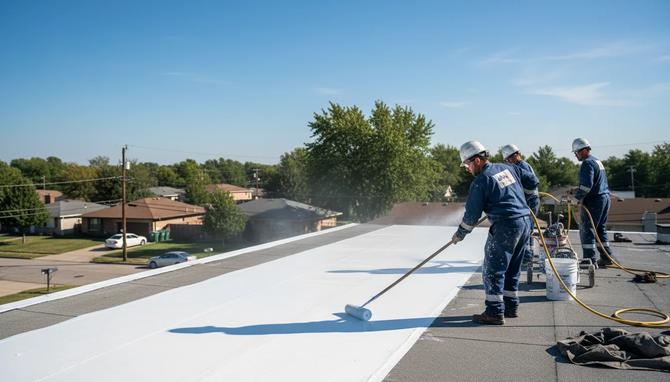 Commercial roof coating in Armuchee, GA near me